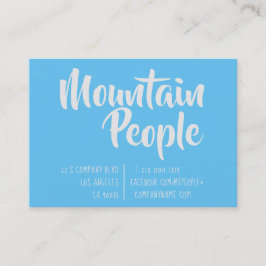 シンプルエレガントミニマルスカイブルー 名刺