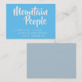 シンプルエレガントミニマルスカイブルー 名刺 (正面/裏面)