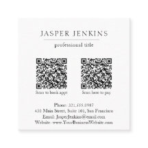 シンプルエレガントミニマルプロフェッショナルモダンQRコード