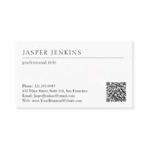 シンプルエレガントミニマルプロフェッショナルモダンQRコード