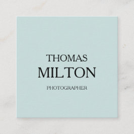 シンプルエレガントミニマルモダンQRコード スクエア名刺