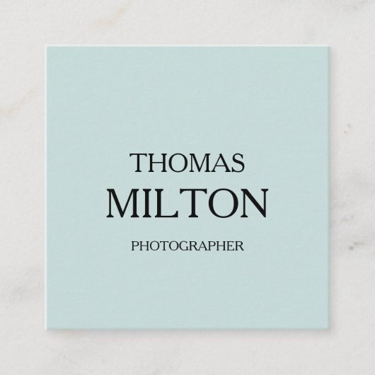 シンプルエレガントミニマルモダンQRコード スクエア名刺 (正面)