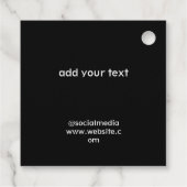 シンプルエレガントミニマル幸せ母の日の贈り物 フェイバータグ (裏面)