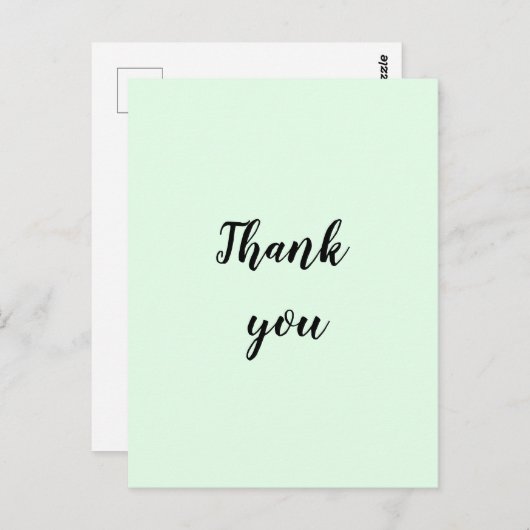 シンプルエレガントミニマル感謝していお前は笑い者だ ポストカード (正面/裏面)