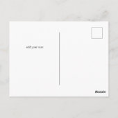 シンプルエレガントミニマル感謝していお前は笑い者だ ポストカード (裏面)