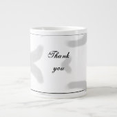 シンプルエレガントミニマル感謝していはcです ジャンボコーヒーマグカップ (正面)