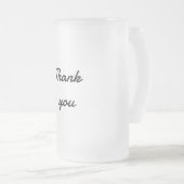 シンプルエレガントミニマル感謝していはcです フロストグラスビールジョッキ (正面右)