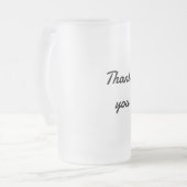 シンプルエレガントミニマル感謝していはcです フロストグラスビールジョッキ (正面左)