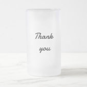 シンプルエレガントミニマル感謝していはcです フロストグラスビールジョッキ (中央)