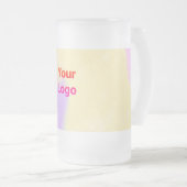 シンプルエレガントミニマル感謝していはcです フロストグラスビールジョッキ (正面右)