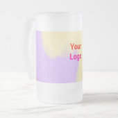 シンプルエレガントミニマル感謝していはcです フロストグラスビールジョッキ (正面左)