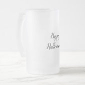 シンプルエレガントミニマル感謝していはcです フロストグラスビールジョッキ (正面左)