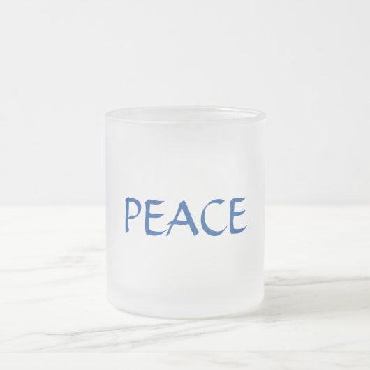 シンプルエレガントミニマル感謝していはcです フロストグラスマグカップ (中央)