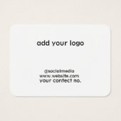 シンプルエレガントミニマル感謝してい与えラベル (裏面)