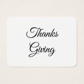 シンプルエレガントミニマル感謝してい与えラベル (正面)