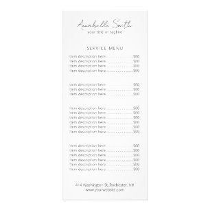 シンプルエレガントミニマル白黒モダン ラックカード