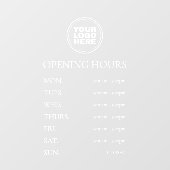 シンプルエレガントミニマル白 ウィンドウサイン (シート)