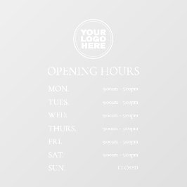 シンプルエレガントミニマル白 ウィンドウサイン