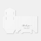 シンプルエレガントミニマル結婚リスト フェイバーボックス (折り畳みなし)