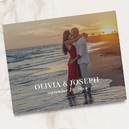 シンプルエレガントミニマル結婚写真 ゲストブック