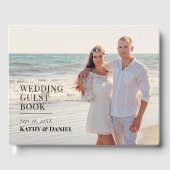 シンプルエレガントミニマル結婚写真 ゲストブック (正面)