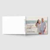 シンプルエレガントミニマル結婚写真 ゲストブック (全面)