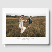 シンプルエレガントミニマル結婚写真 ゲストブック (正面)