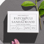 シンプルエレガントミニマル防水製品ラベル フードラベル