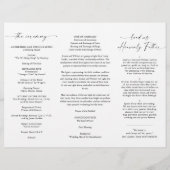 シンプルエレガントミニマ結婚リスト式 (裏面)