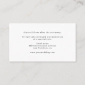 シンプルエレガントミニマ結婚リスト詳細 エンクロージャーカード (裏面)