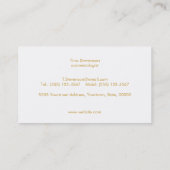 シンプルエレガントメイクアップアーティストライトピンク&ピーチ 名刺 (裏面)