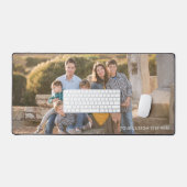 シンプルエレガントモダンカスタム文字写真Keepsake デスクマット (キーボード&マウス)