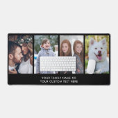 シンプルエレガントモダンカスタム文字4 Photo Keepsake デスクマット (キーボード&マウス)