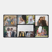 シンプルエレガントモダンカスタム文字8 Photo Keepsake デスクマット (キーボード&マウス)