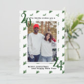 シンプルエレガントモダンクリスマスのカップル用カード シーズンカード (スタンド正面)
