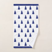 シンプルエレガントモダンクリスマス松 バスタオルセット (ハンドタオル)