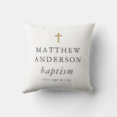 シンプルエレガントモダンクロスベビーバプテスマ クッション (裏面)