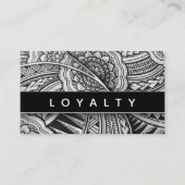 シンプルエレガントモダンプロフェッショナルトレンディーパターン 予約カード (正面)