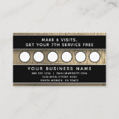 シンプルエレガントモダンプロフェッショナルボス所有者アプリ 予約カード (裏面)