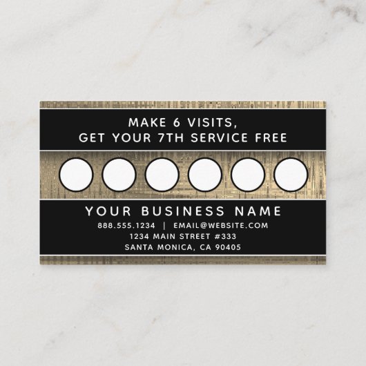 シンプルエレガントモダンプロフェッショナルボス所有者アプリ 予約カード (裏面)