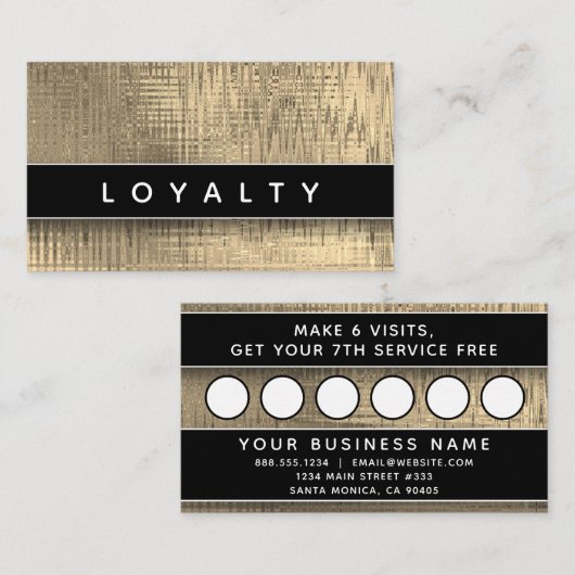 シンプルエレガントモダンプロフェッショナルボス所有者アプリ 予約カード (正面/裏面)