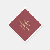 シンプルエレガントモダンモノグラムの結婚s スタンダードカクテルナプキン (角)