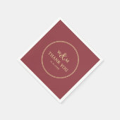 シンプルエレガントモダンモノグラムの結婚s スタンダードカクテルナプキン (角)