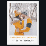 シンプルエレガントモダン写真の結婚式 マグネット<br><div class="desc">シンプルエレガントモダン写真の結婚式の日付の磁石を保存。ミニマリスト結婚式は、日付のマグネット編集可能テンプレート、あなたの写真パーソナライズされたとの簡単、名前と結婚の宛先情報を保存する。これは素晴らしい形見や結婚式の引き出物を作る。</div>