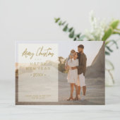 シンプルエレガントモダン写真クリスマス写真家族 (スタンド正面)