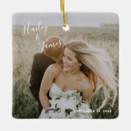 シンプルエレガントモダン写真 セラミックオーナメント