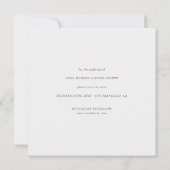 シンプルエレガントモダン写真 セーブザデート (裏面)