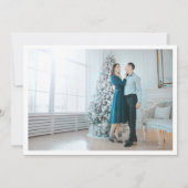 シンプルエレガントモダン家族の写真クリスマス シーズンカード (裏面)