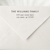 シンプルエレガントモダン差出人住所 セルフインキングスタンプ