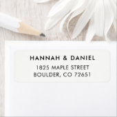 シンプルエレガントモダン差出人住所 ラベル (インサイチュ)